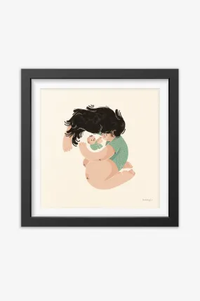 Mom Baby Quality Time Wall Art