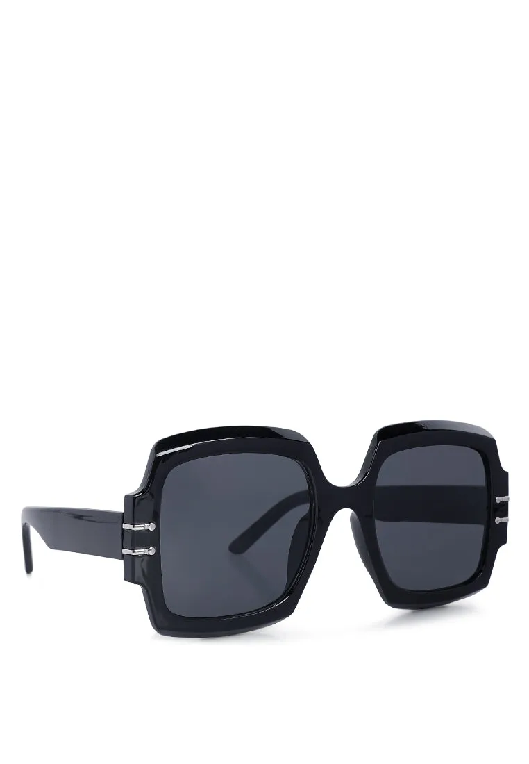 Oversized Flat Top Sunglasses