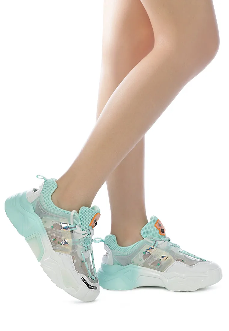 pebby ice chunky sneakers