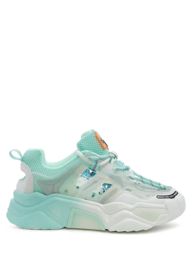 pebby ice chunky sneakers