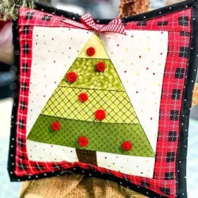 Piece a Tree, Spread Some Joy Pillow (Downloadable Pattern)