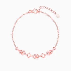 Rose Gold Interlocked Bracelet