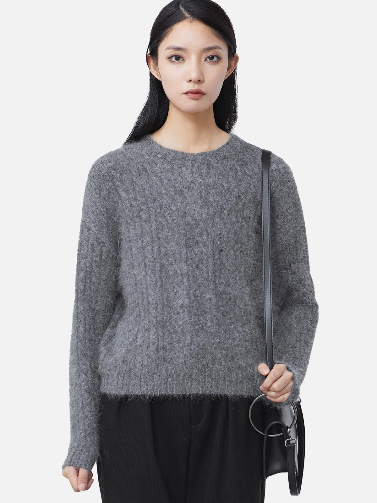 Round Neck Loose Long-Sleeved Sweater