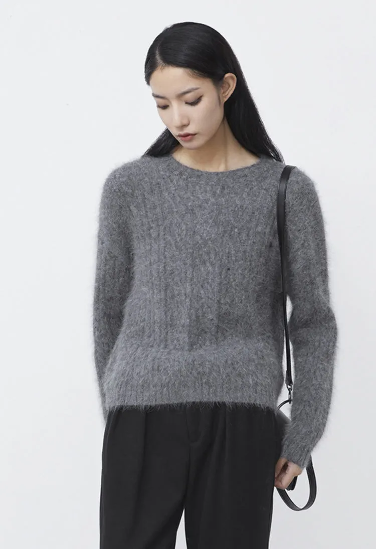 Round Neck Loose Long-Sleeved Sweater