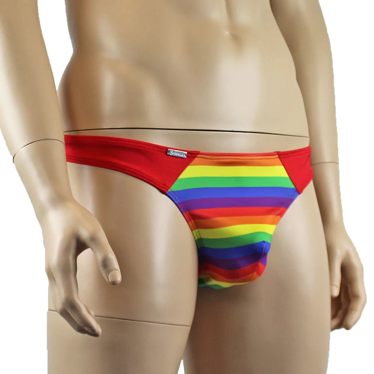 SALE - Gay Pride LGBTQI Mens Wide Front Thong Red