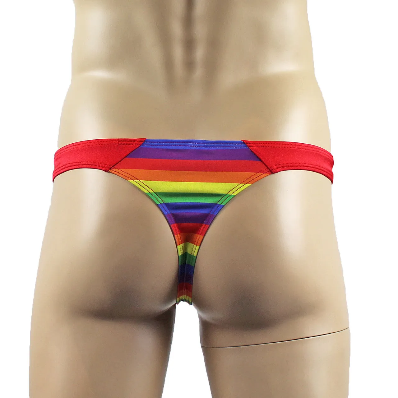 SALE - Gay Pride LGBTQI Mens Wide Front Thong Red