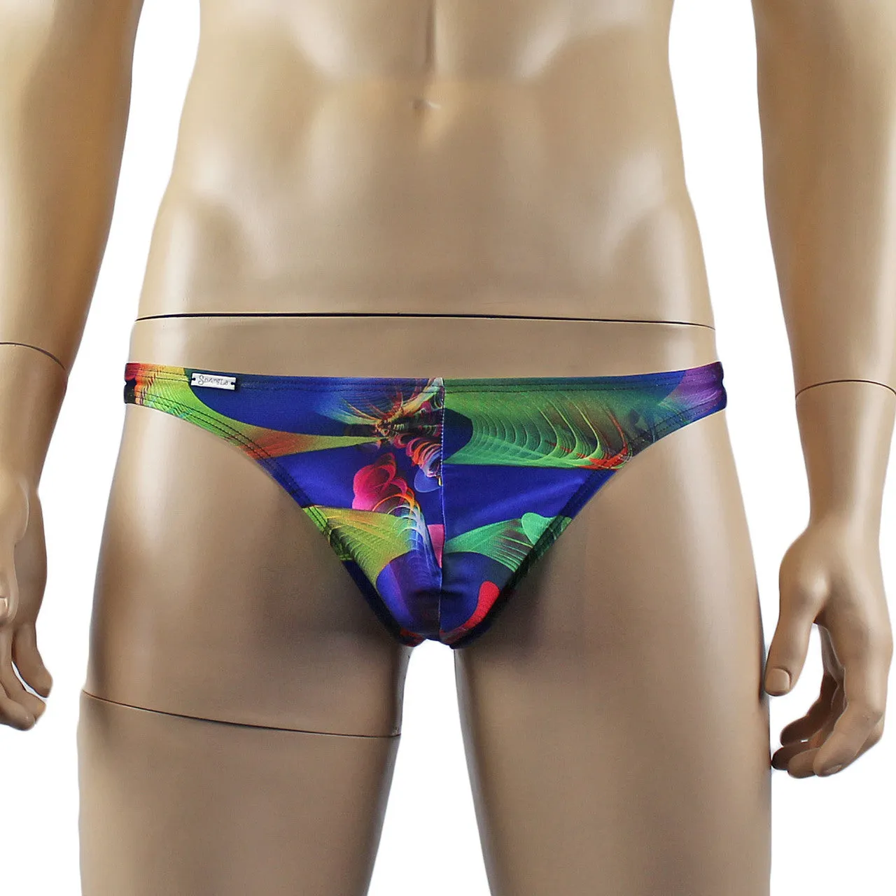 SALE - Mens Festival Playtime Mini Low Rise Party Thong Underwear Multicoloured