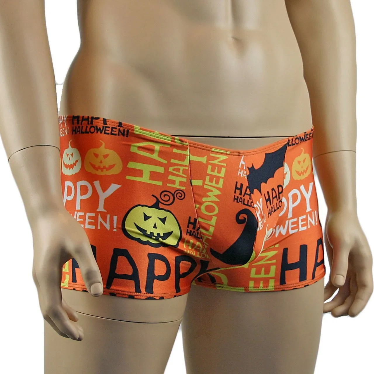 SALE - Mens Happy Halloween Shorts Underwear, Halloween Pumpkins