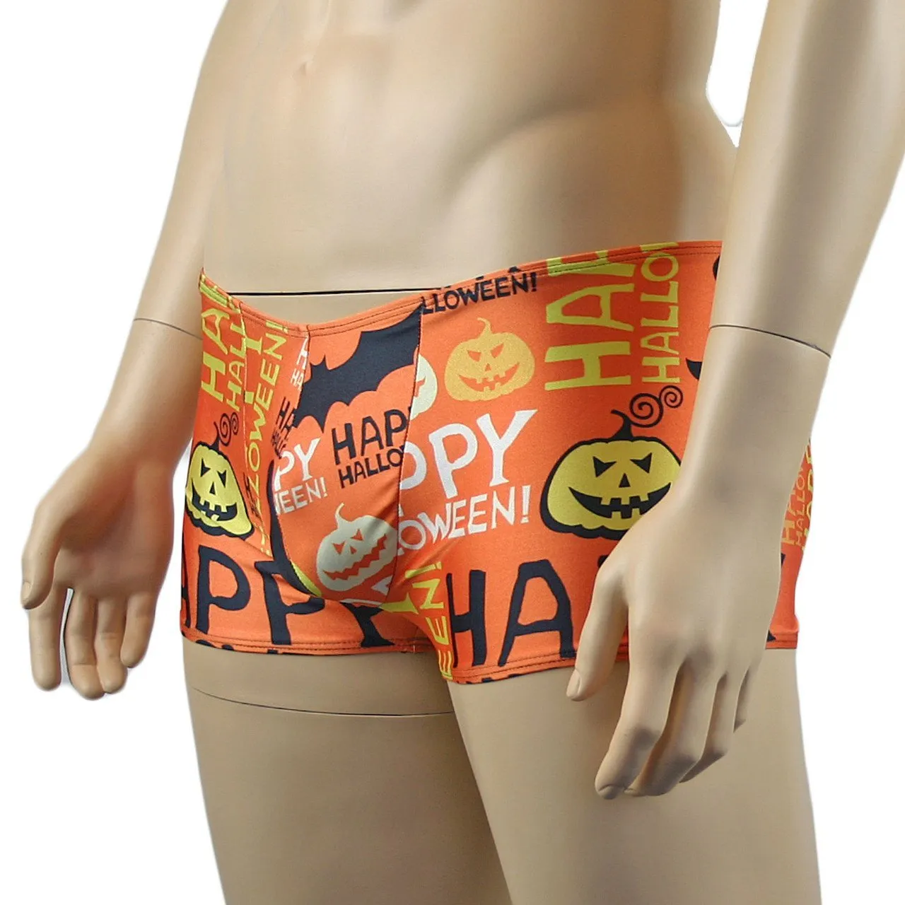 SALE - Mens Happy Halloween Shorts Underwear, Halloween Pumpkins