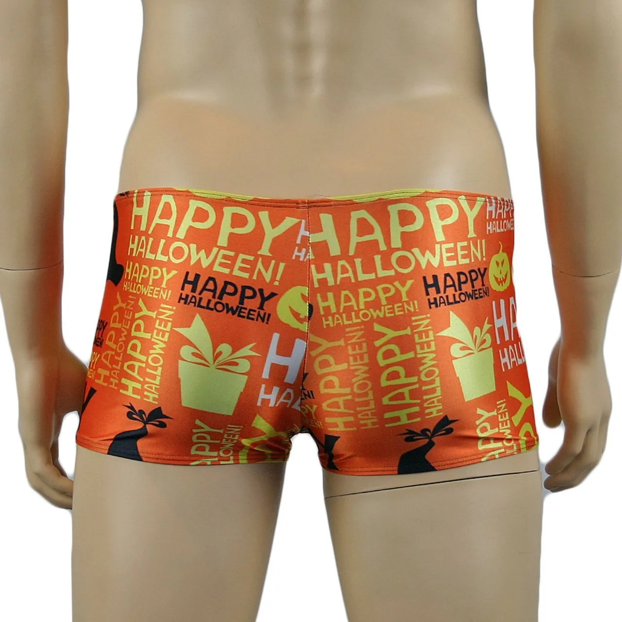 SALE - Mens Happy Halloween Shorts Underwear, Halloween Pumpkins