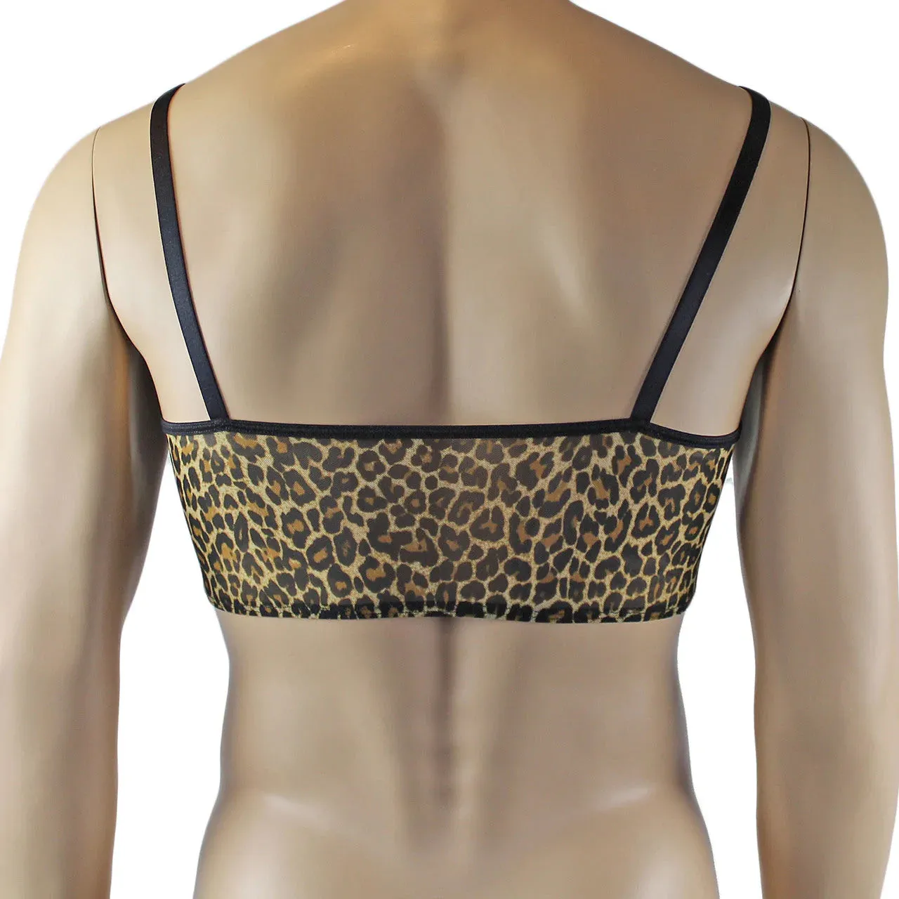 SALE - Mens Leopard Lingerie Animal Print Camisole Top