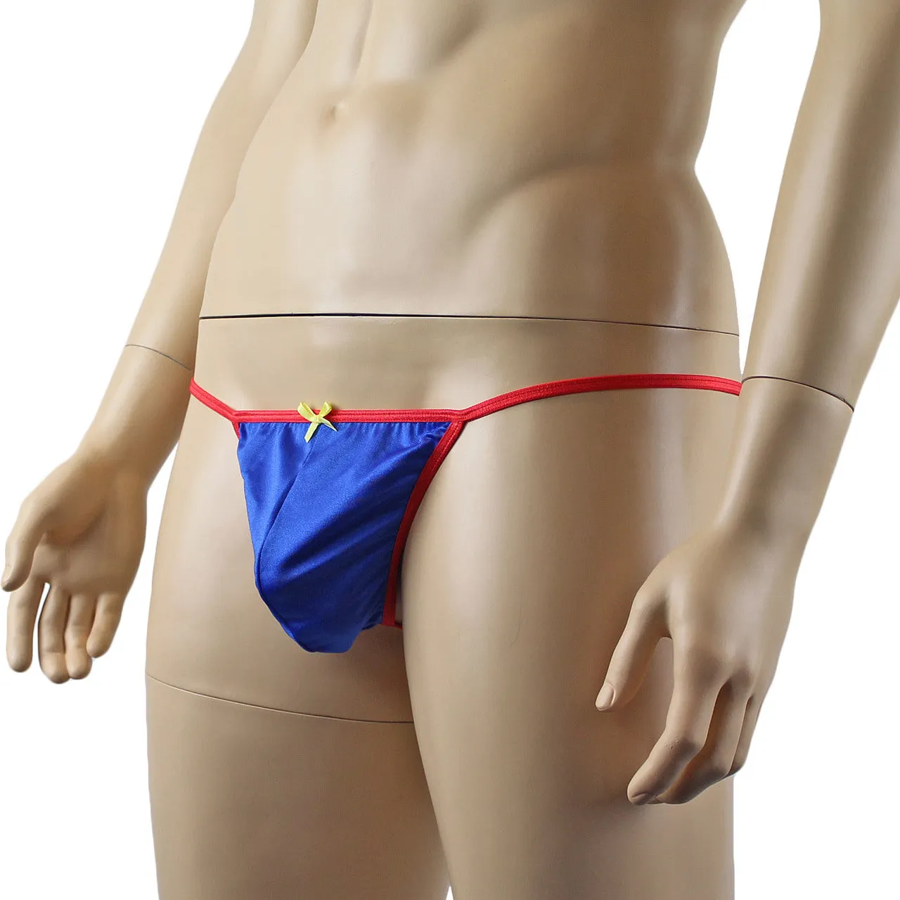 SALE - Mens Lingerie Colourful Stud G string with Bow Front (assorted colours)