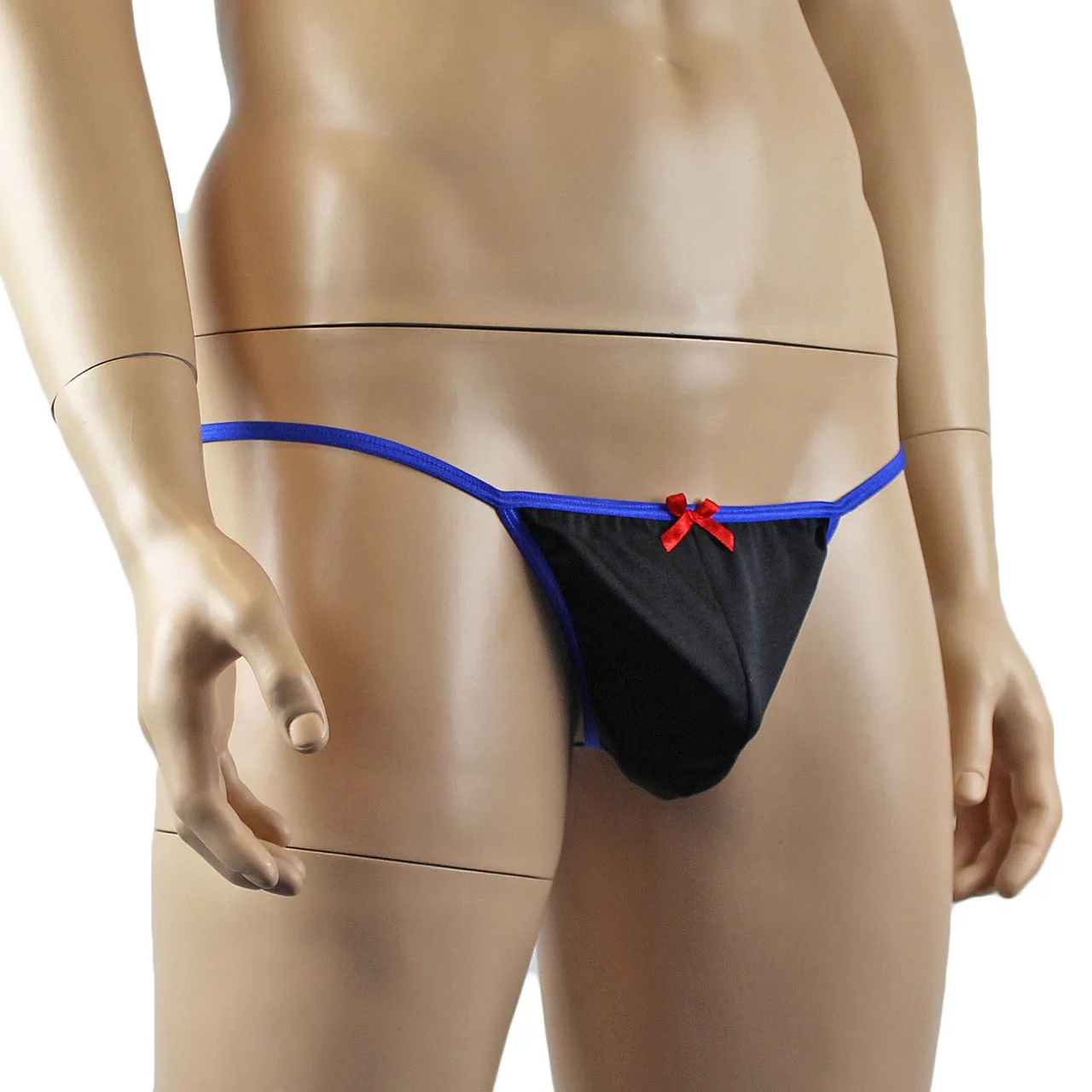 SALE - Mens Lingerie Colourful Stud G string with Bow Front (assorted colours)