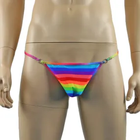 SALE - Mens Rainbow Gay Pride Lycra G string