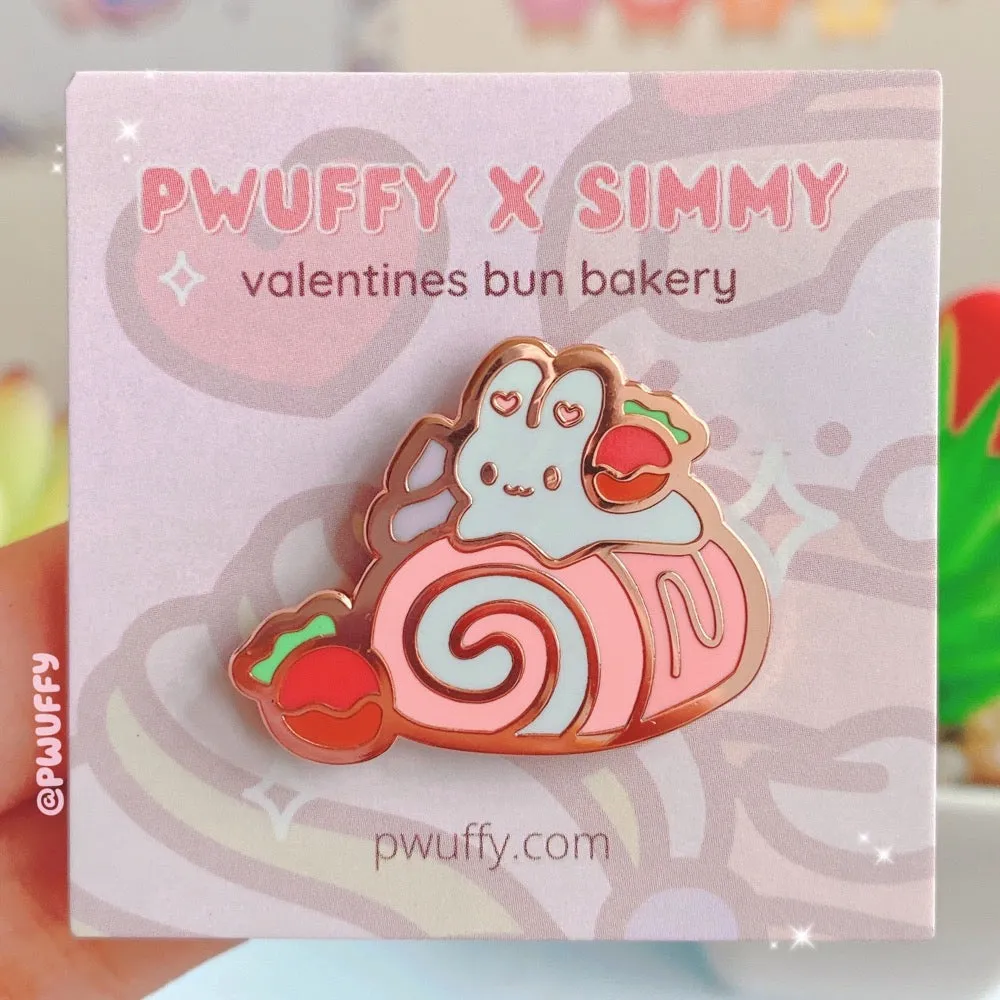 SET of 7 Bunny Bakery Enamel Pin Full Collection