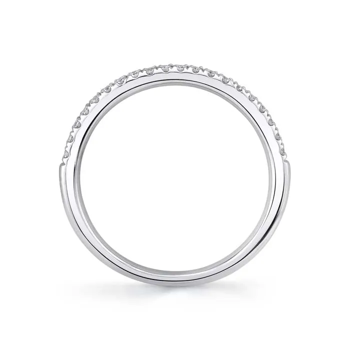 Shy Creation Eternal Collection .18CTW Diamond Band in 14K White Gold