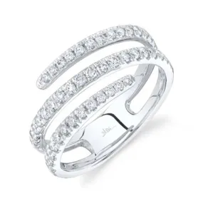 Shy Creation Kate Collection .61CTW Diamond Ring in 14K White Gold