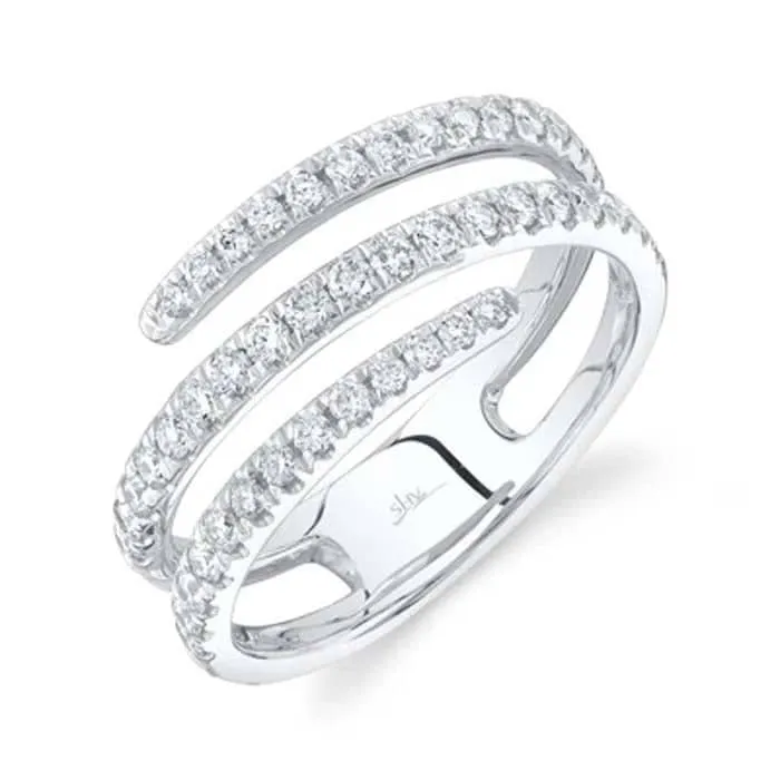 Shy Creation Kate Collection .61CTW Diamond Ring in 14K White Gold