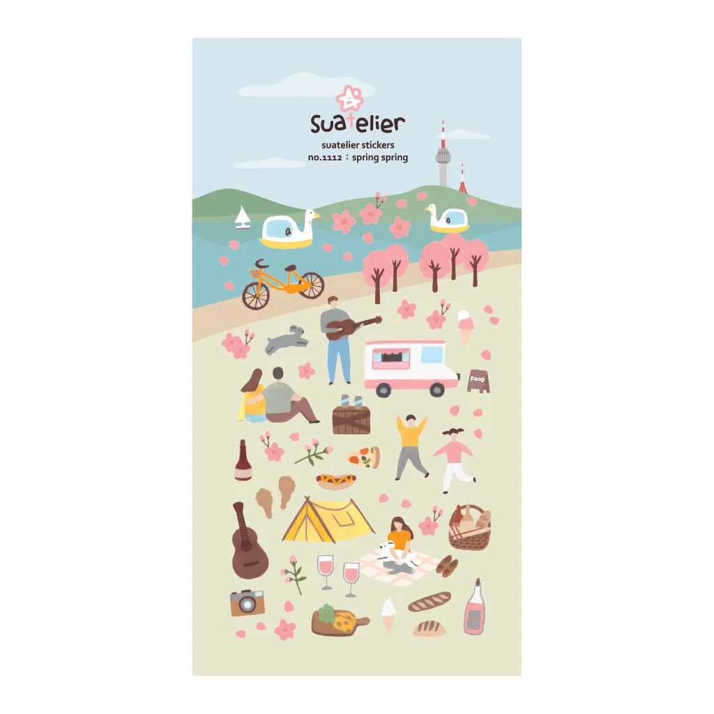 Suatelier Daily Deco Stickers - Spring Spring Sticker