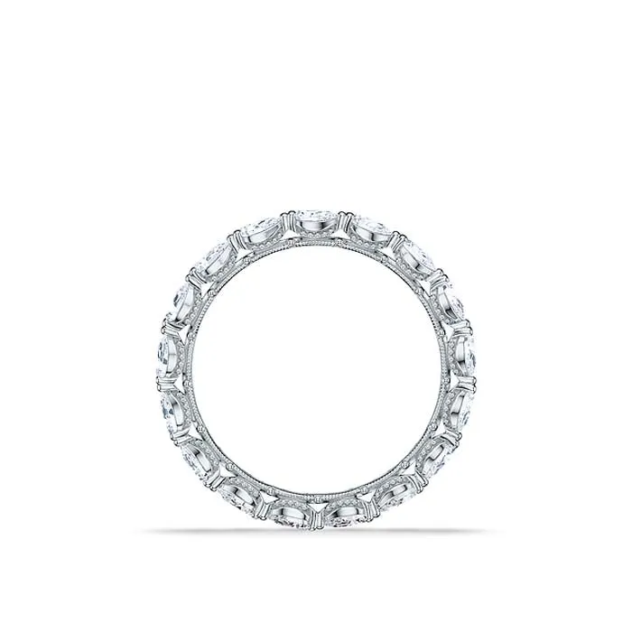 Tacori Pear Shaped Diamond Eternity Band in 18K White Gold