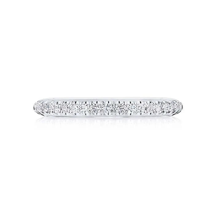 Tacori Single Row Pave Wedding Band in Platinum