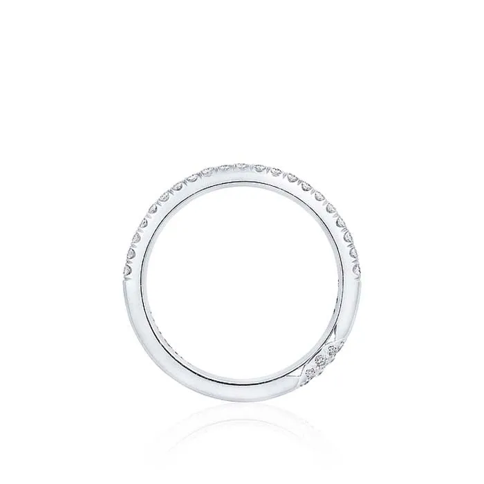 Tacori Single Row Pave Wedding Band in Platinum