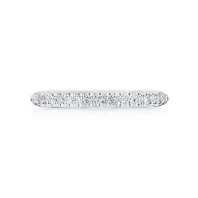 Tacori Single Row Pave Wedding Band in Platinum