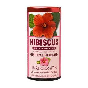 The Republic of Tea Natural Hibiscus Tea Bags 36 Ct.