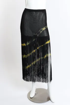 Tie Dye Fringe Skirt