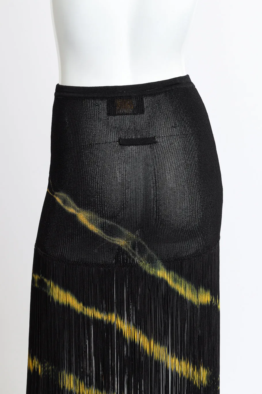 Tie Dye Fringe Skirt