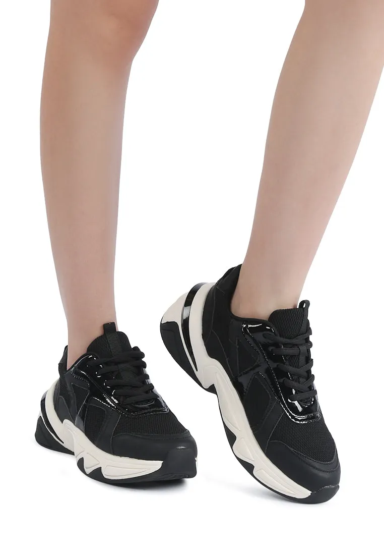 Tyler Active Lace-Up Chunky Sole Trainers