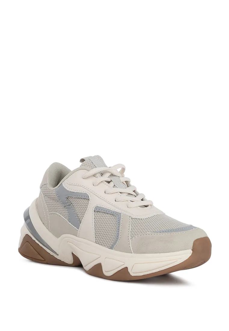 Tyler Active Lace-Up Chunky Sole Trainers