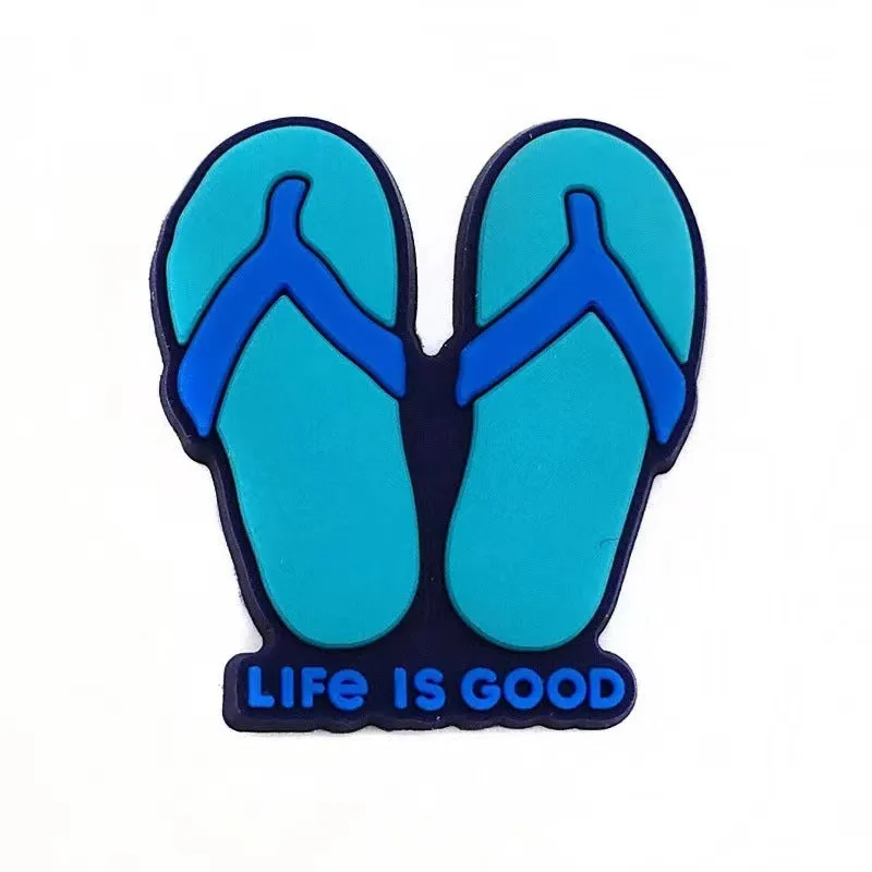 Wholesale 100PCS Cartoon Blue DIY Silicone Shoe Buckle